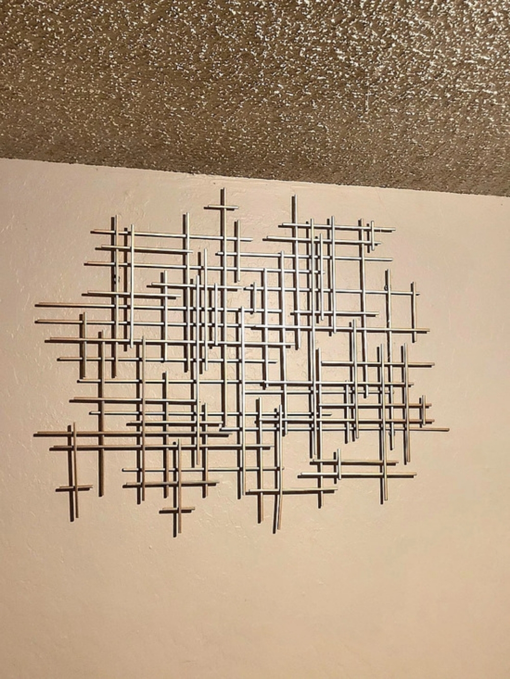 Geometric Gold & Brown Wall Art